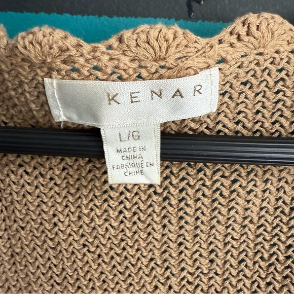 Kenar Cream Tan Crop Tie-Front Blouse - Picture 3 of 9